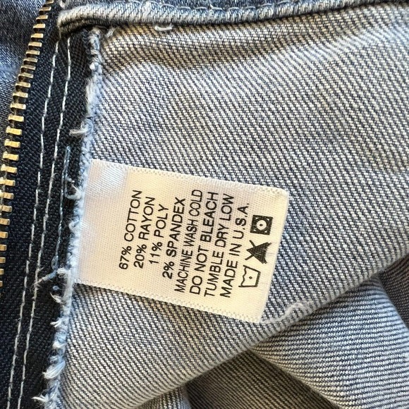 NASTY GIRL SIZE Small WASHED DENIM MINI DUNGAREE DRESS Overall - Picture 4 of 9